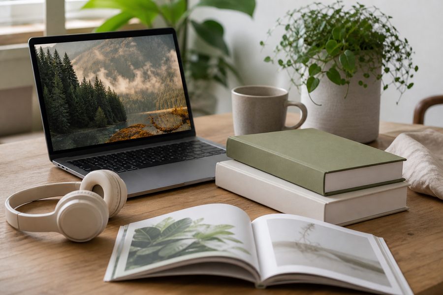 Digital wellness guides and courses